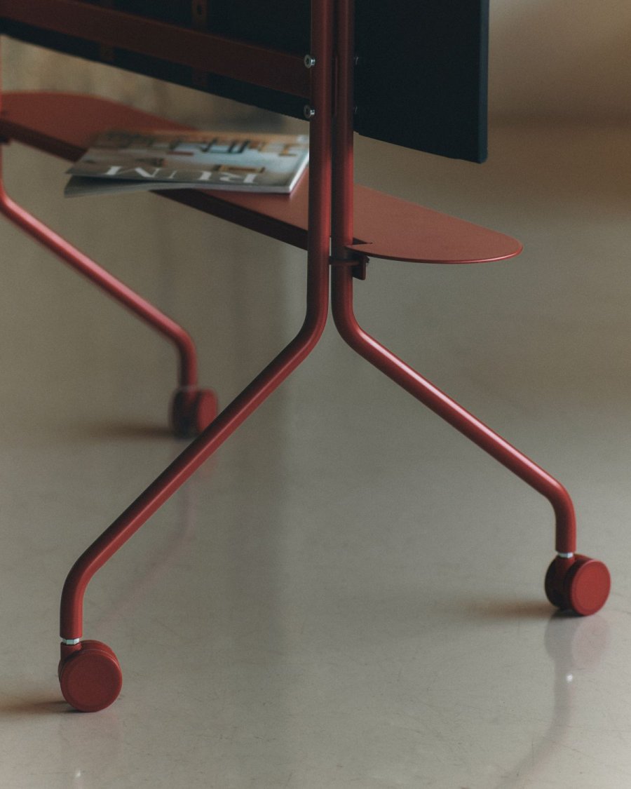 Pedestal Moon Rollin' TV-St&auml;nder 107 cm, Burnin' Red